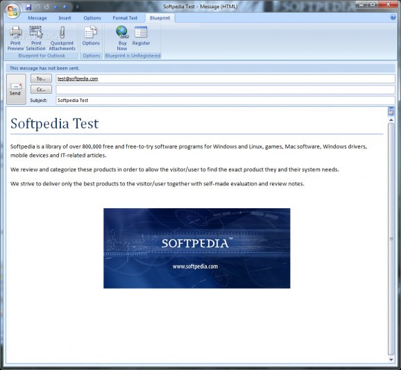 Blueprint for Outlook Professional Edition screenshot