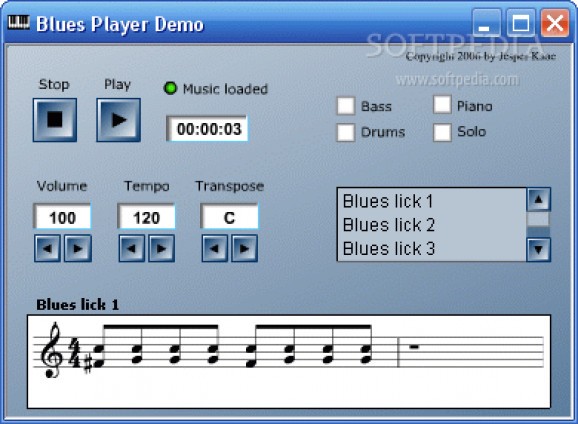 Blues Player screenshot