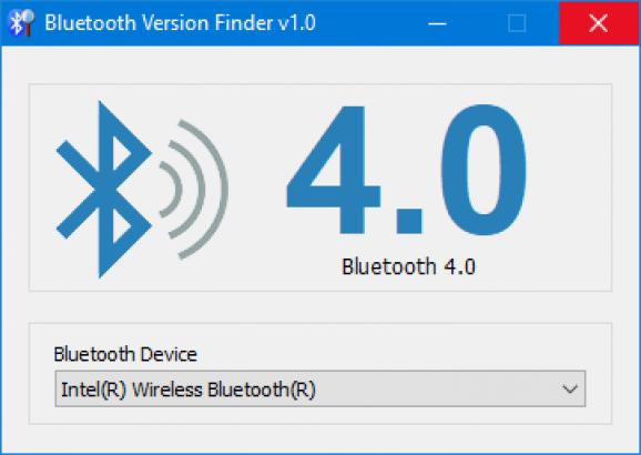 Bluetooth Version finder screenshot