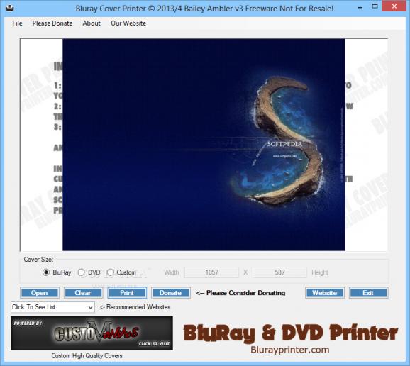 Bluray Cover Printer screenshot