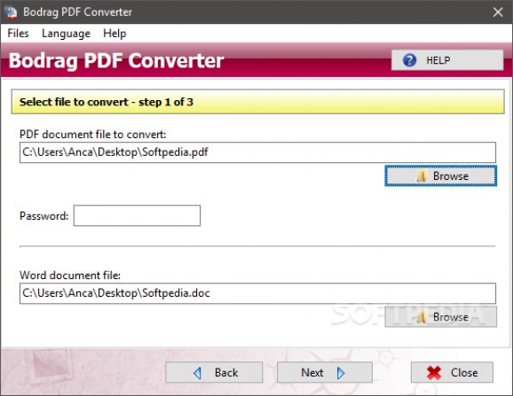 Bodrag PDF Converter screenshot