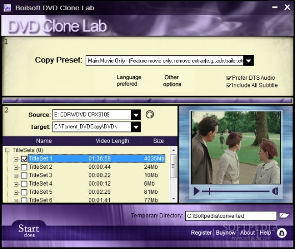 Boilsoft DVD Clone Lab screenshot