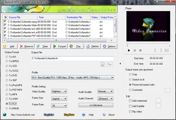 Boilsoft MTS Converter screenshot