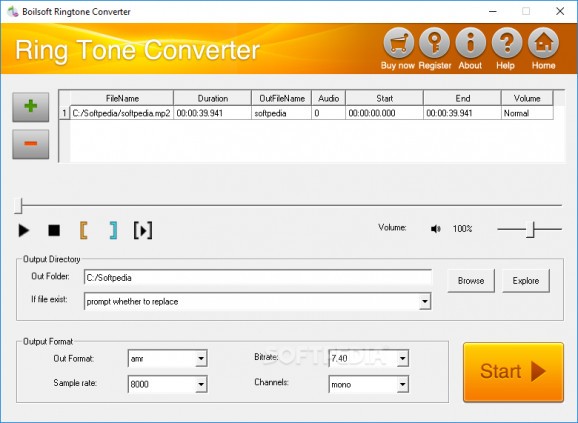 Boilsoft Ringtone Converter screenshot