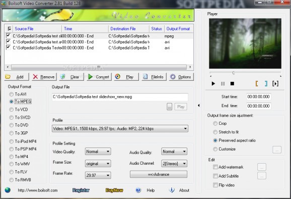 Boilsoft Video Converter screenshot