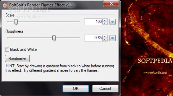 BoltBait's Render Flames Effect screenshot