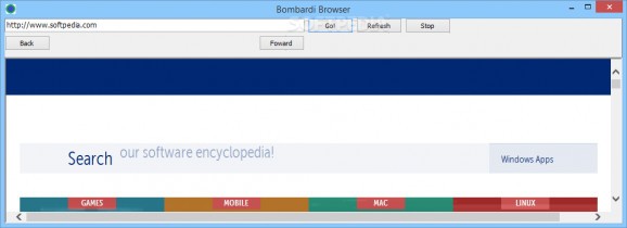Bombardi Browser screenshot