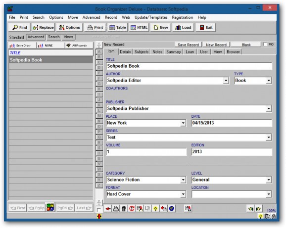 Book Organizer Deluxe screenshot