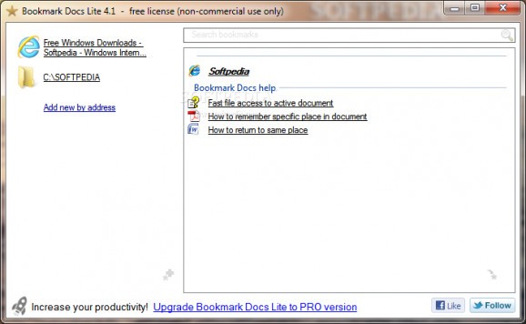 Bookmark Docs Lite screenshot