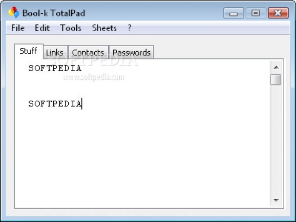 Bool-k TotalPad screenshot