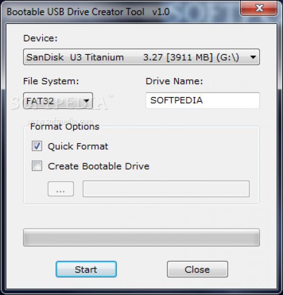 Bootable USB Drive Creator Tool screenshot