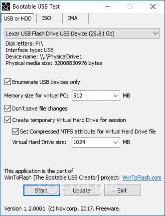 Bootable USB Test screenshot