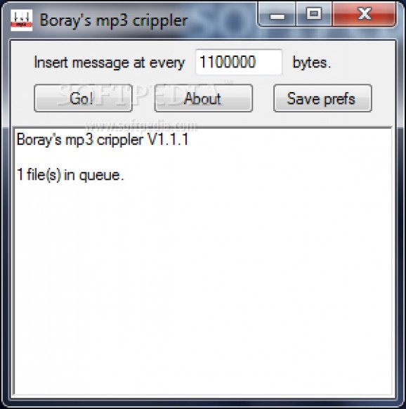 Boray's mp3 crippler screenshot