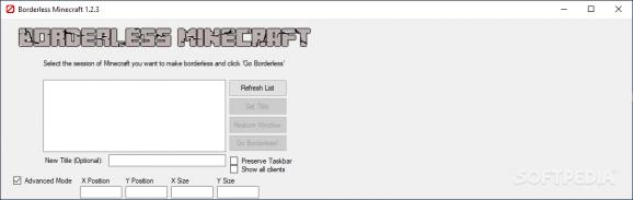 Borderless Minecraft screenshot