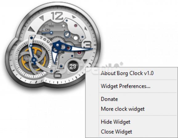 Borg Clock screenshot