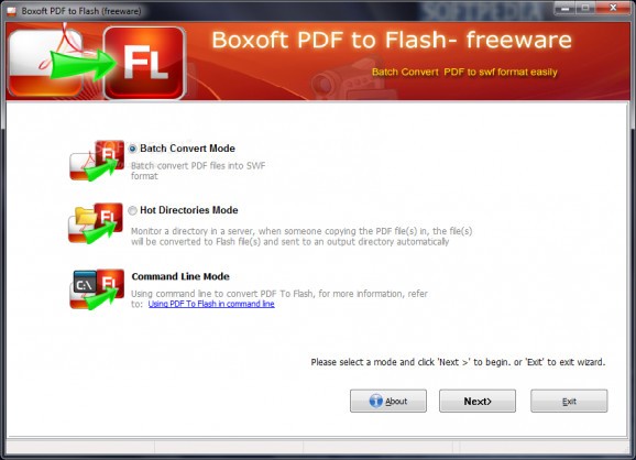 Boxoft PDF to Flash screenshot