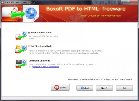 Boxoft PDF to Html screenshot