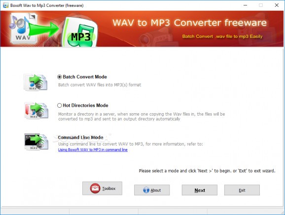 Boxoft WAV to MP3 Converter screenshot