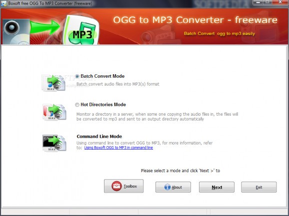 Boxoft free Ogg to MP3 Converter screenshot