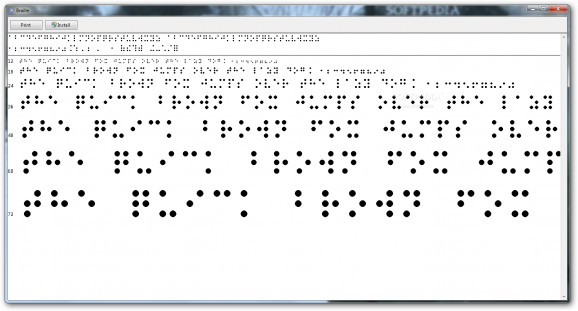 Braille TrueType Fonts screenshot