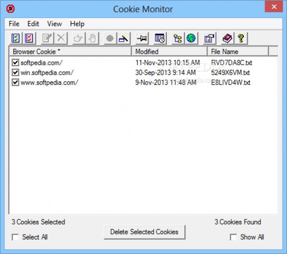 Cookie Monitor screenshot