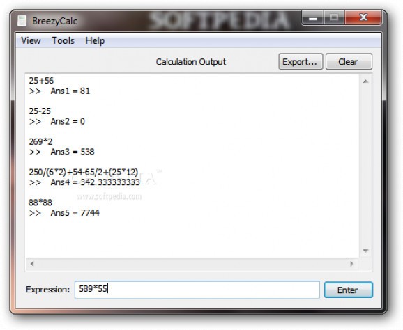 BreezyCalc screenshot