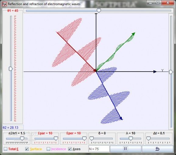 Brewster’s Angle Model screenshot