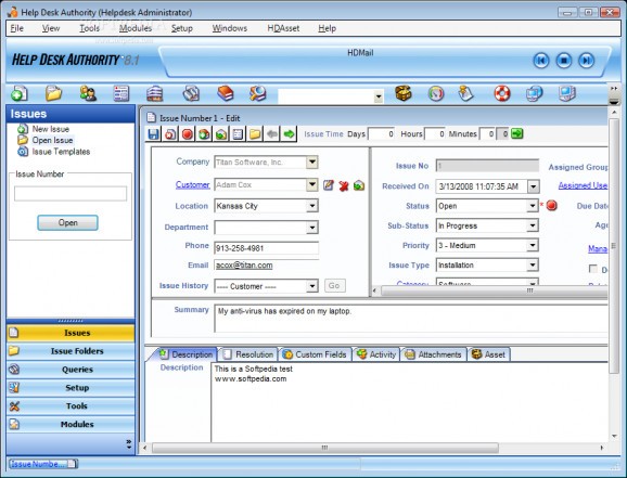 Help Desk Authority (formerly BridgeTrak) screenshot