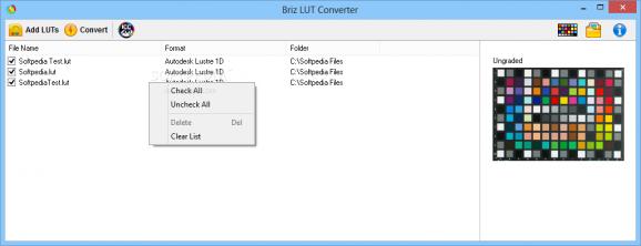 Briz LUT Converter screenshot