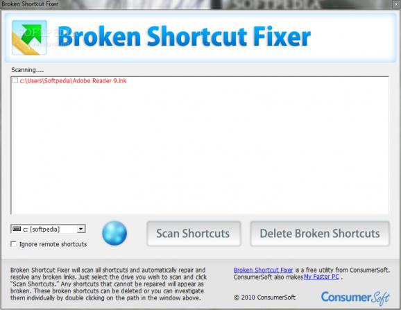 Broken Shortcut Fixer screenshot
