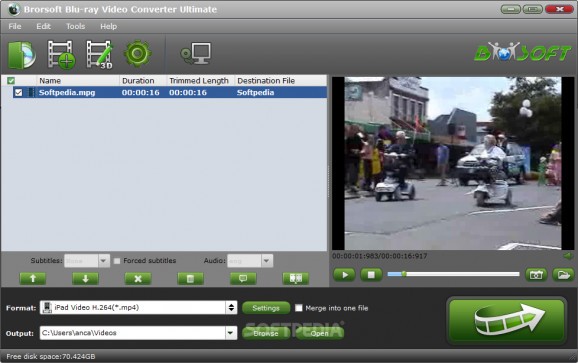 Brorsoft Blu-ray Video Converter Ultimate screenshot