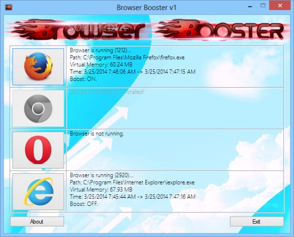 Browser Booster screenshot