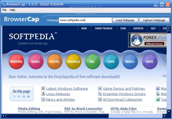 BrowserCap screenshot