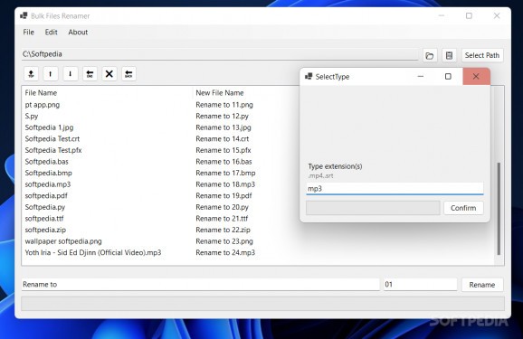 Bulk Files Renamer screenshot