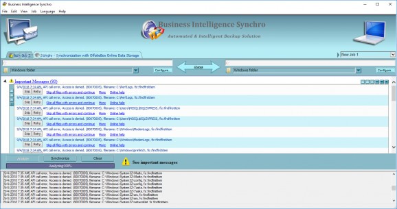 Business Intelligence Synchro screenshot