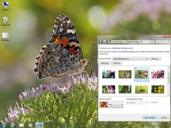 Butterflies Theme screenshot
