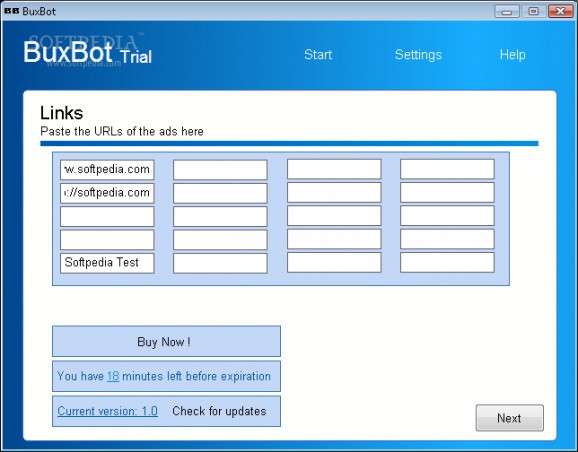 BuxBot screenshot
