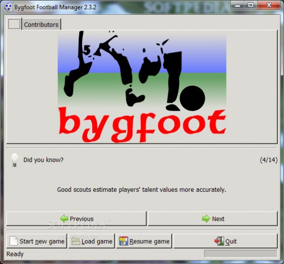 Bygfoot Football Manager screenshot