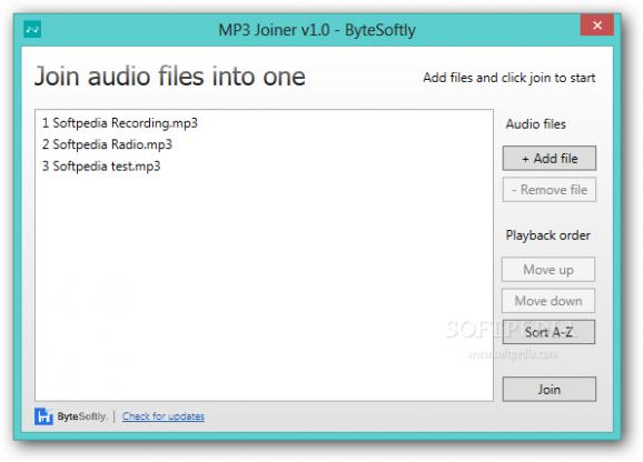 MP3 Joiner screenshot