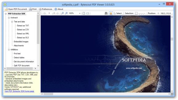 Bytescout PDF Viewer screenshot