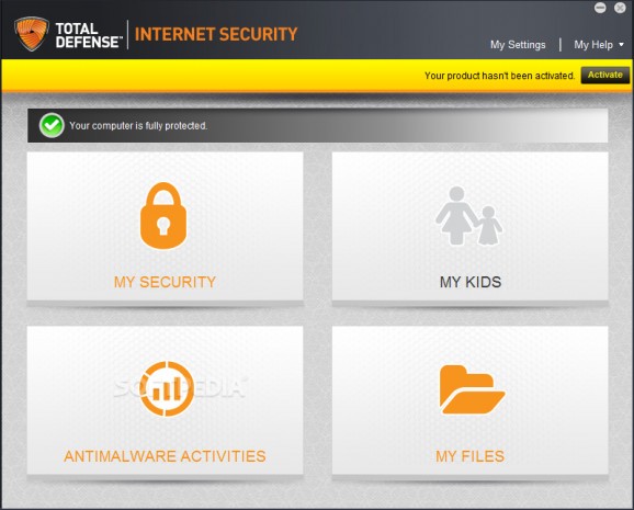 Total Defense Internet Security Suite screenshot