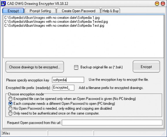 CAD DWG Drawing Encrypter screenshot