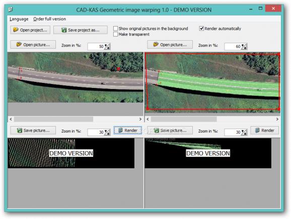 CAD-KAS Geometric image warping screenshot