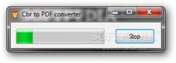 CBR to PDF converter screenshot