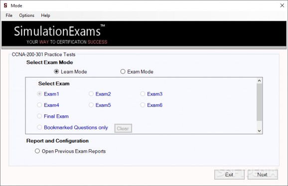 Exam Simulator for CCNA with NetSim (200-301) screenshot