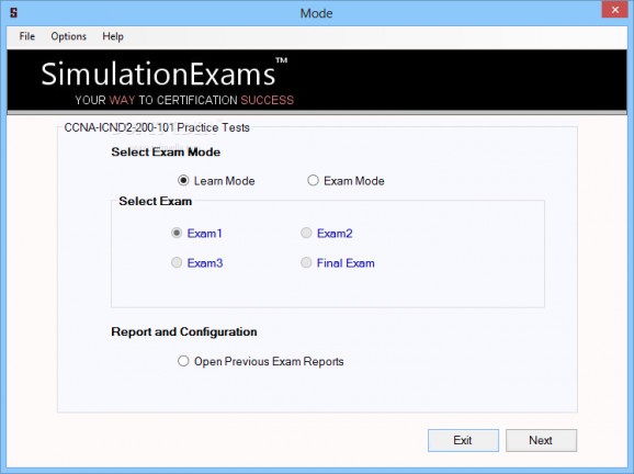 Simulation Exams for CCNA-ICND2 200-101 screenshot