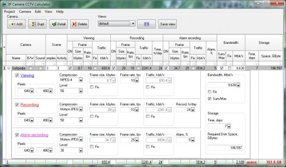 IP Camera CCTV Calculator (formerly CCTVCAD Calculator) screenshot