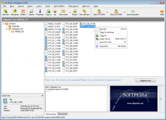 CD Bank Cataloguer Network screenshot