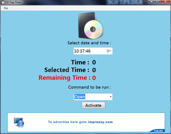 CD Tray Timer screenshot