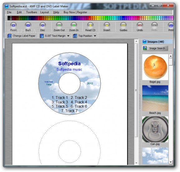 AMF CD and DVD Jewel Case and Label Maker screenshot